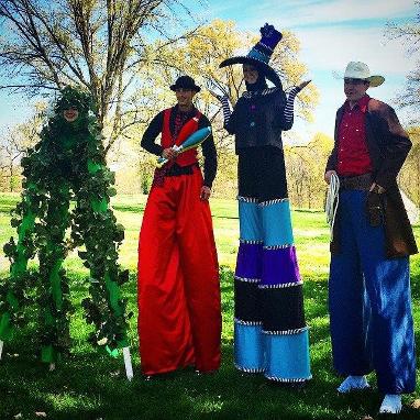 Variety of Stilt Walkers