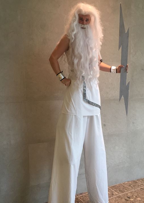 ZEUS-One of St. Louis Stilt Walkers' Theme Costumes!