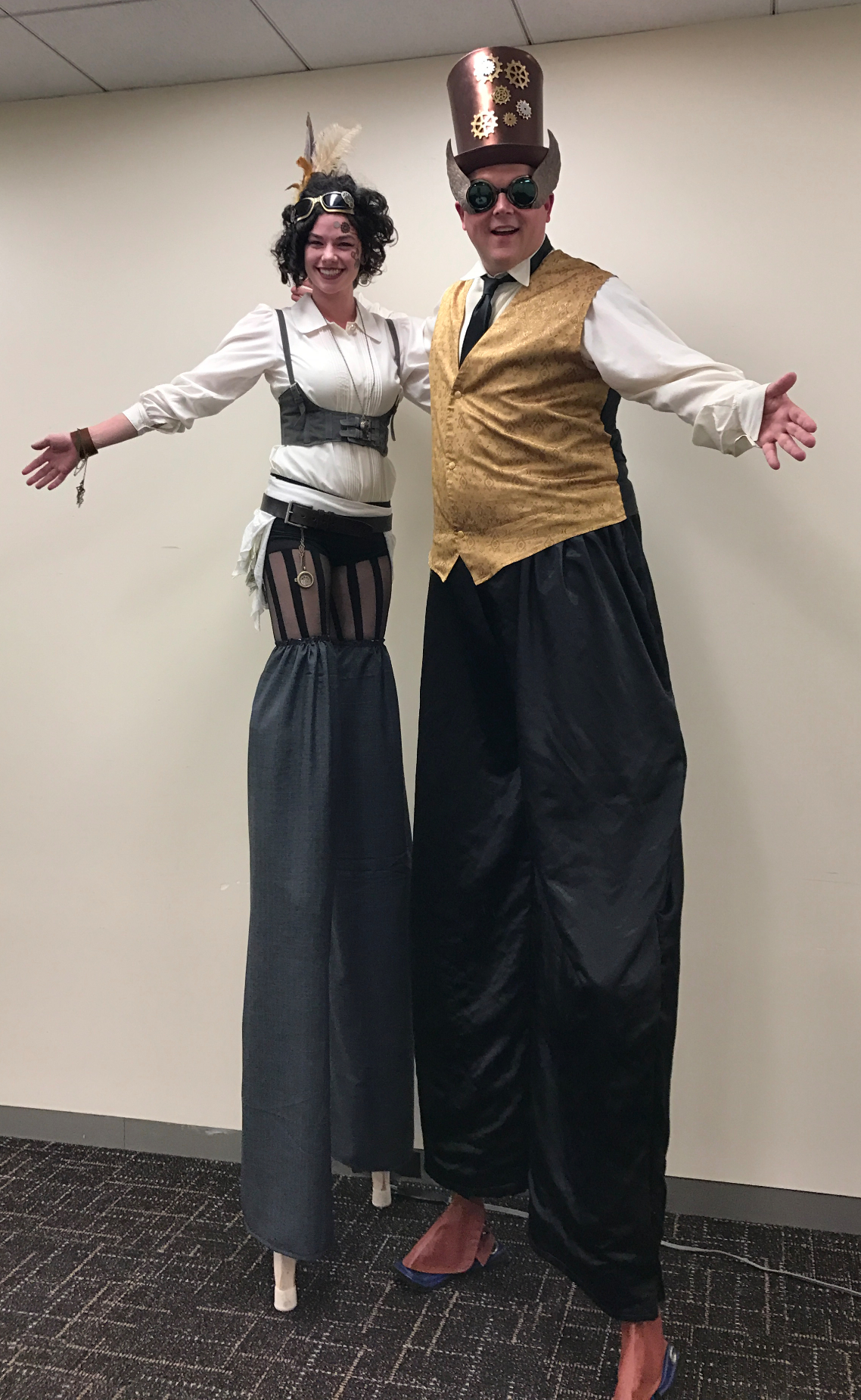 Steampunk Stilt Walkers